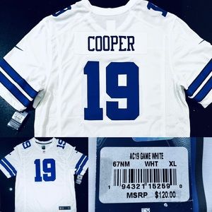 BRAND NEW Amari Cooper #19 Dallas Cowboys Nike VAPOR Game Jersey XL NWT